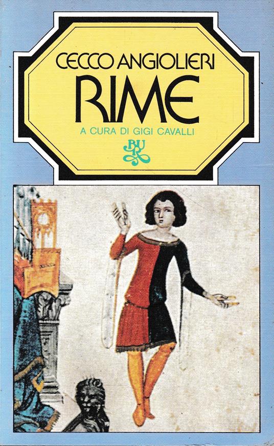 Rime - Cecco Angiolieri - copertina