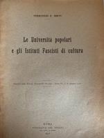 Le Università popolari e gli istituti fascisti di cultura