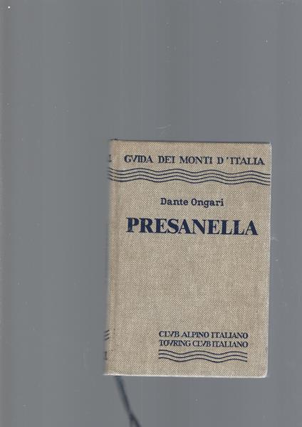Presanella - Dante Ongari - copertina