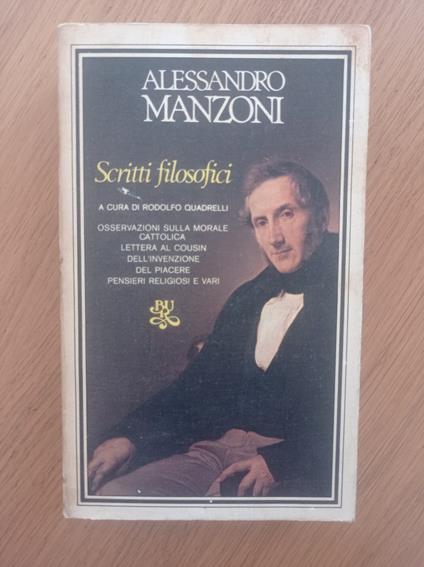 Scritti filosofici - Alessandro Manzoni - copertina