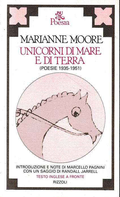 Unicorni di mare e di terra - Marianne Moore - copertina