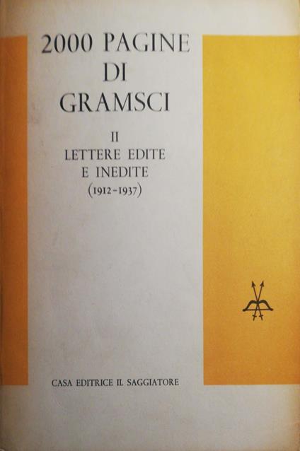 2000 pagine di Gramsci, volume secondo - copertina