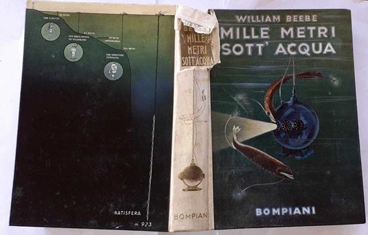 Mille metri sott'acqua - William Beebe - copertina