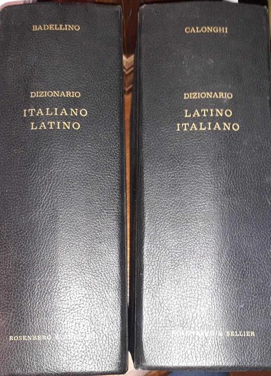 Dizionario latino-italiano italiano-latino. Volumi 2 - Libro Usato -  Rosenberg & Sellier 