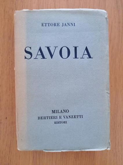 Savoia - Ettore Janni - copertina