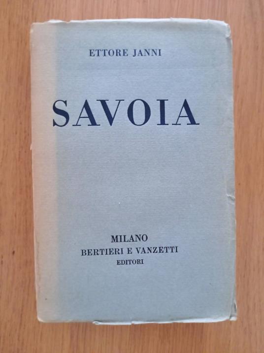 Savoia - Ettore Janni - copertina