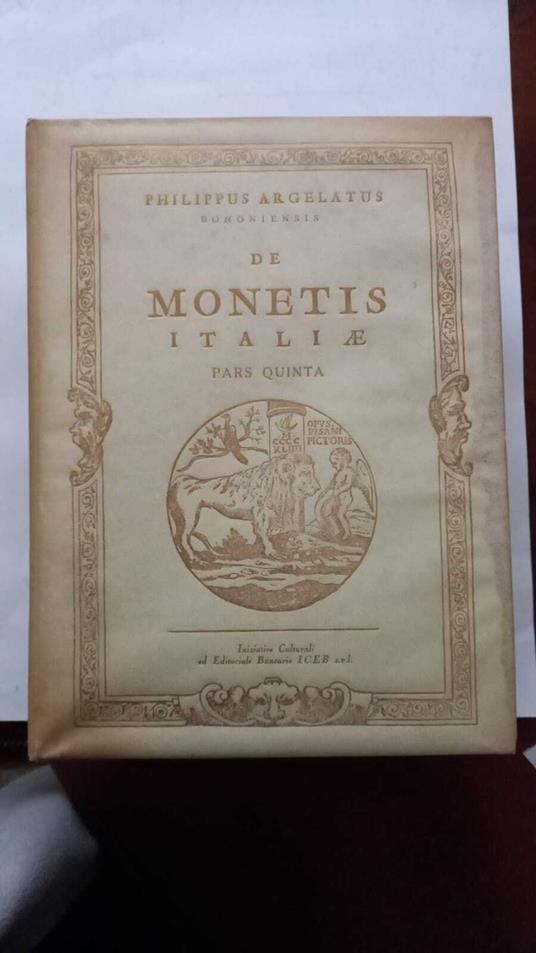 De Monetis Italiae-pars quinta - copertina