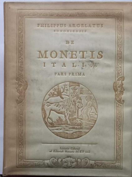 De Monetis Italiae - pars prima - copertina