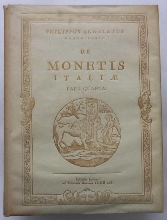De Monetis Italiae - Pars quarta - copertina