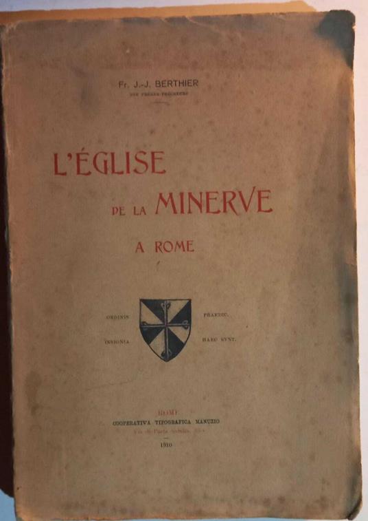 L' Eglise de la Minerve a Rome - copertina