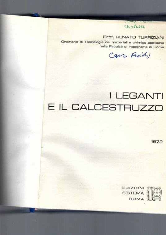 Leganti E Il Calcestruzzo - copertina