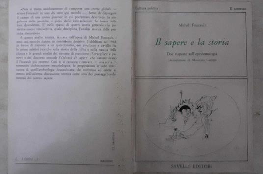 Il sapere e la storia. Due risposte sull'epistemologia - Michel Foucault - copertina