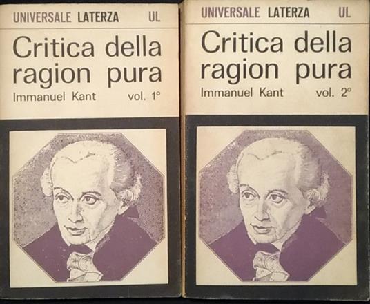 Critica della ragion pura. Vol. 1 e vol. 2 - Immanuel Kant - copertina
