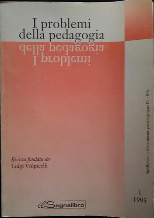 I problemi della pedagogia - copertina