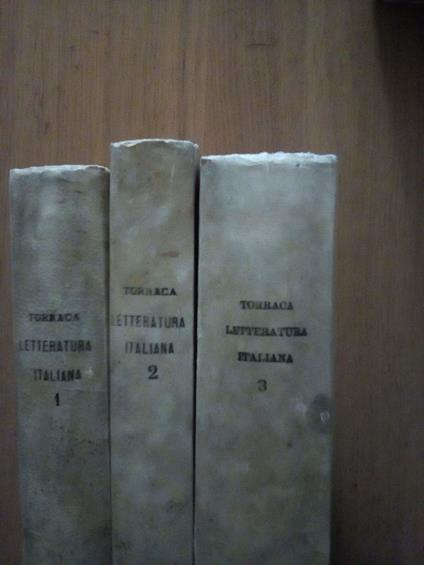Manuale della letteratura italiana (3 volumi) - Francesco Torraca - copertina