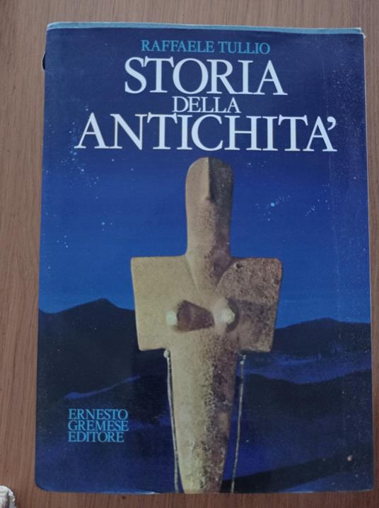 Storia della antichità - Raffaele Tullio - copertina