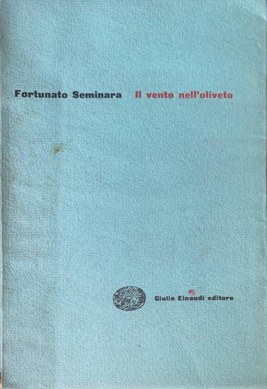 Il vento nell'oliveto - Fortunato Seminara - copertina