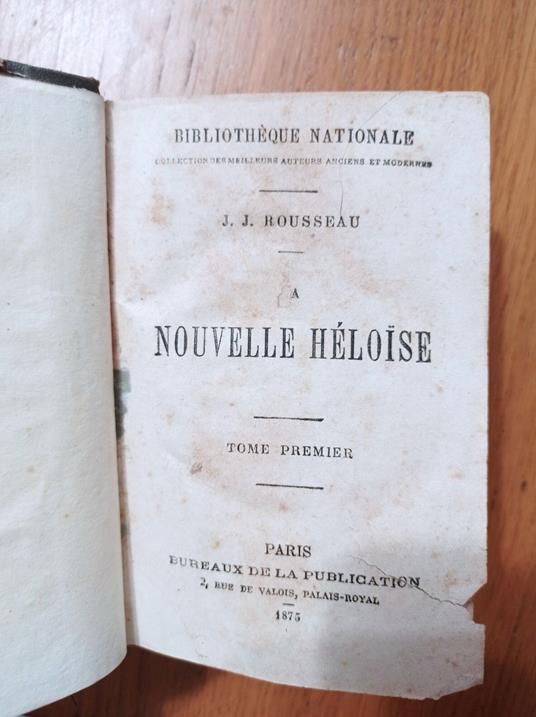 Nouvelle Heloise - Johann J. Winckelmann - copertina