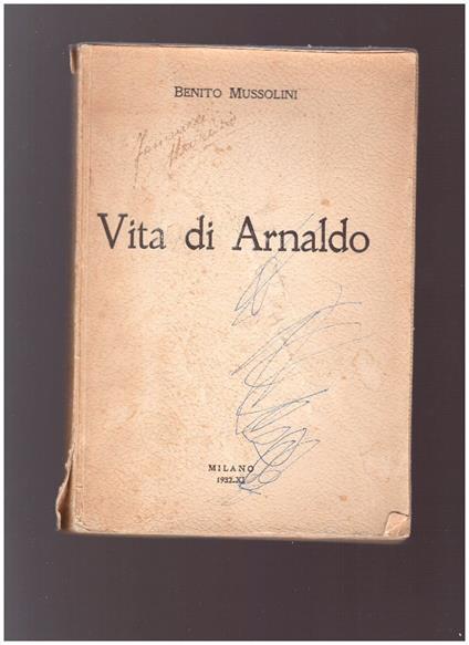 Vita Di Arnaldo - Benito Mussolini - copertina