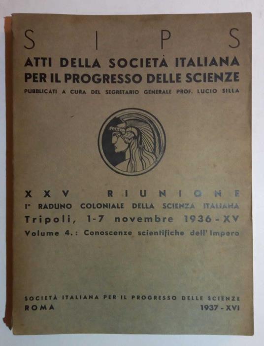 Atti della Società Italiana per il progresso delle Scienze (XXV Riunione) - Lucio Silla - copertina