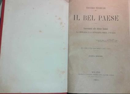 Il bel paese - Antonio Stoppani - copertina