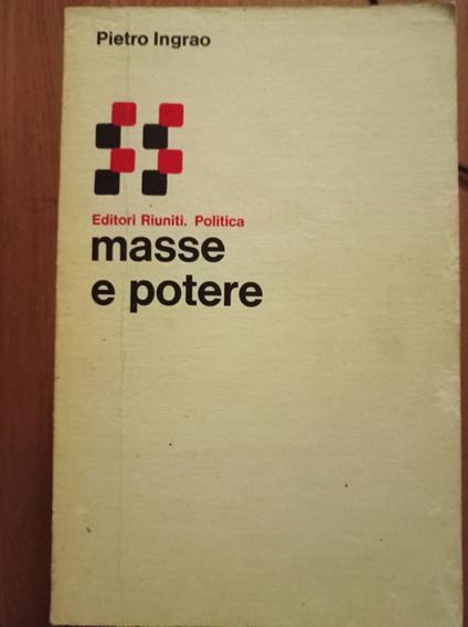 Masse e potere - Pietro Ingrao - copertina