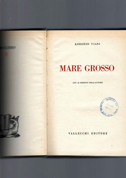 Mare Grosso - Lorenzo Viani - copertina