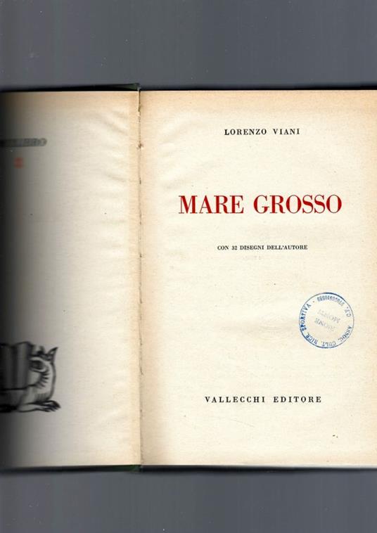 Mare Grosso - Lorenzo Viani - copertina
