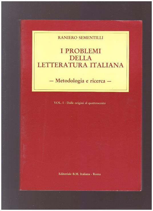 Storia della letteratura italiana. Dalle origini al Quattrocento