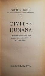 Civitas Humana, i problemi fondamentali di una riforma sociale ed economica