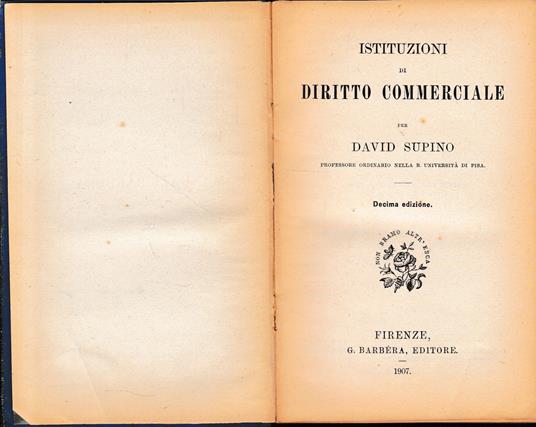 Istituzioni di diritto commerciale