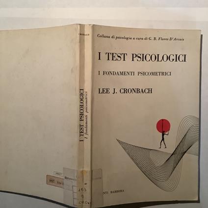 I test psicologici. I fondamenti psicometrici - Lee J. Cronbach - copertina