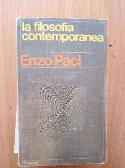 La filosofia contemporanea - Enzo Paci - copertina