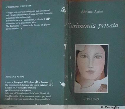 Cerimonia privata - Adriana Assini - copertina