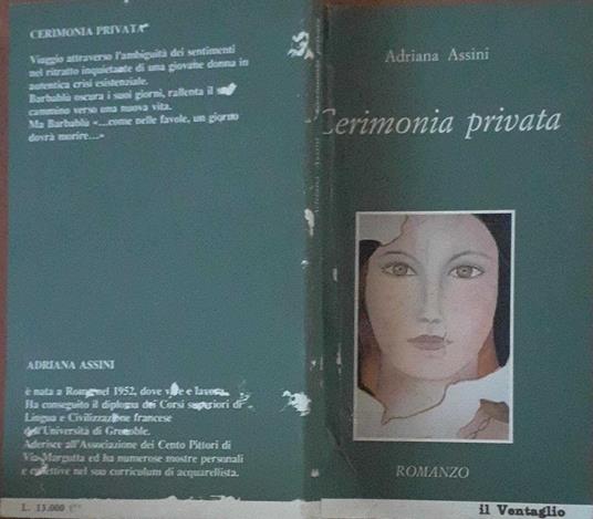 Cerimonia privata - Adriana Assini - copertina