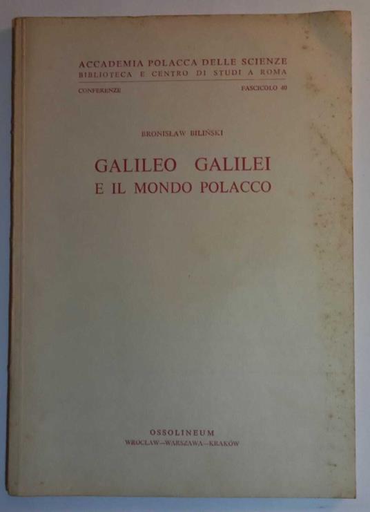 Galileo Galilei e il mondo Polacco - copertina