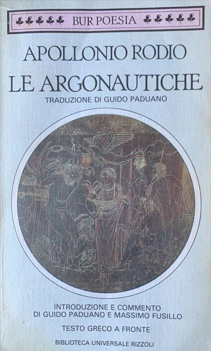 Le argonautiche - Rodio Apollonio - copertina