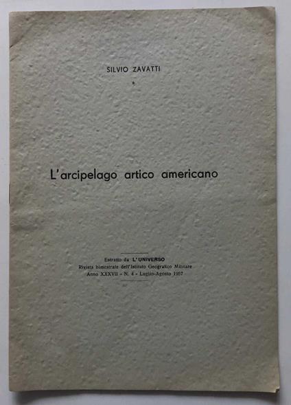 L' arcipelago artico americano - Silvio Zavatti - copertina