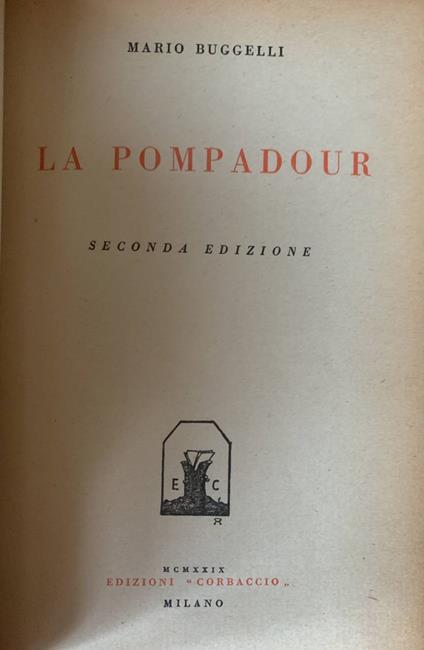 La Pompadour - Mario Buggelli - copertina