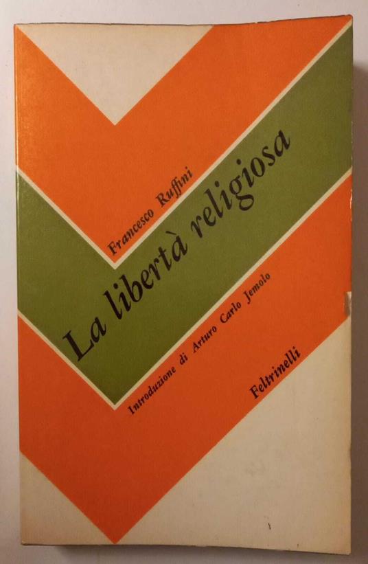 La libertà religiosa - Francesco Ruffini - copertina