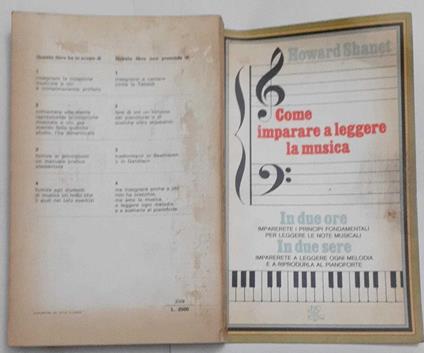 Come imparare a leggere la musica - Howard Shanet - copertina