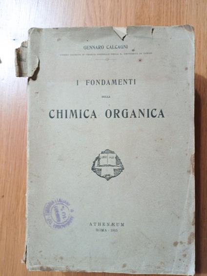 I fondamenti della chimica organica - copertina