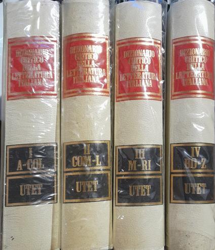 Dizionario critico della letteratura italiana (4 volumi) - copertina