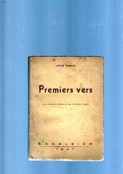 Premiers Vers - Arthur Rimbaud - copertina