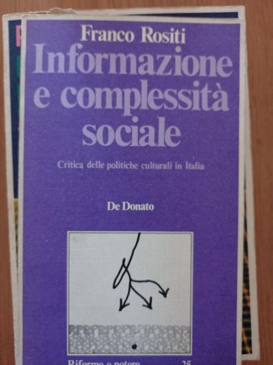 Informazione e complessità sociale - Franco Rositi - copertina