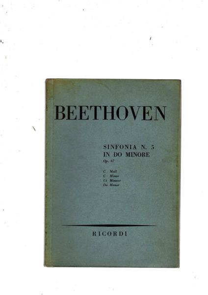 Sinfonia N. 5 In Do Minore - Ludwig van Beethoven - copertina