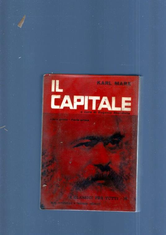 CAPITALE , libro I - Karl Marx - copertina