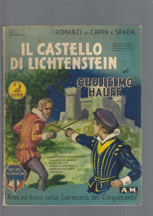 Castello Di Lichtenstein - Guglielmo Hauff - copertina