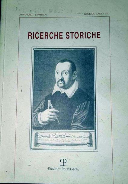 Ricerche storiche - anno XXXII numero 1 Gennaio/Aprile 2002 - copertina