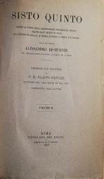 Sisto Quinto, dietro la scorta delle corrispondenze diplomatiche inedite. Vol II